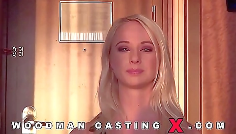 Hot blonde fucked on a chick