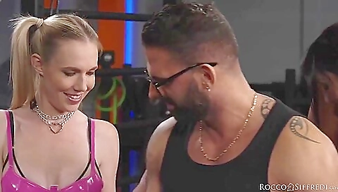 Sexy young girl with a big black cock