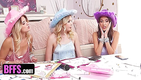 Sexy young blonde fucked in all holes